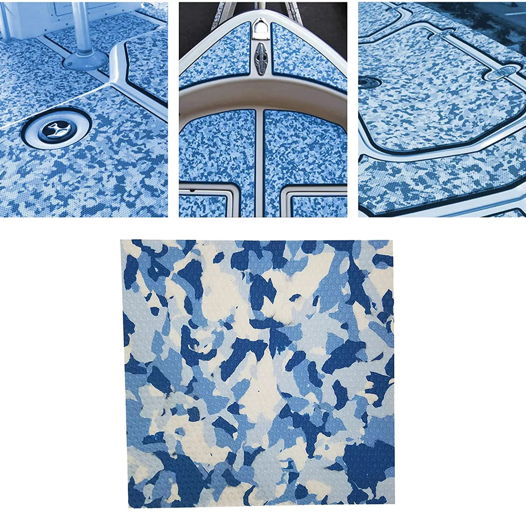 35.4X Blue Sheet Yacht Non-Slip Artificial inch RV Car Boat Teak Decking Mat Mat for White 94.5 Teak EVA Marine Foam Camouflage Yachts Floor