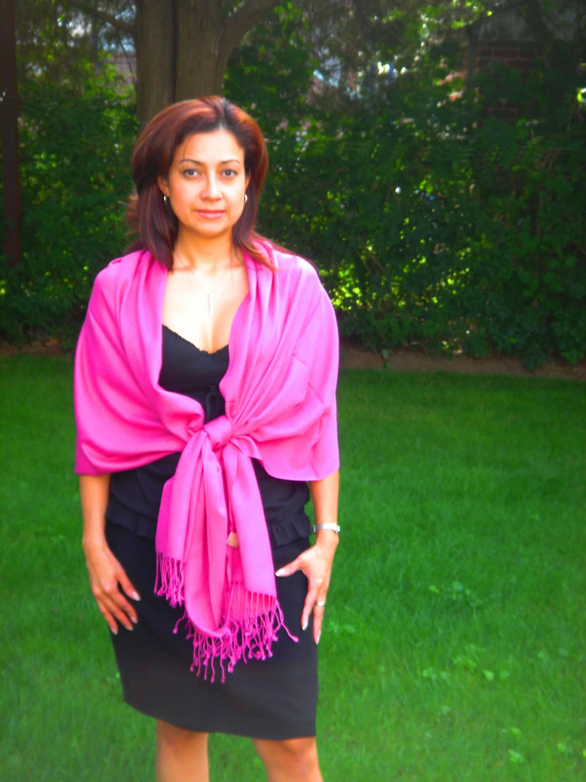 (Hot Scarf/Wool/Silk Shawl) Regular Pink Shawl/Shawls/Scarf/Scarves/Wrap/Stole/Muffler/Cape/Ruana/Blanket/Throw/Pashmina Shawl/Cashmere