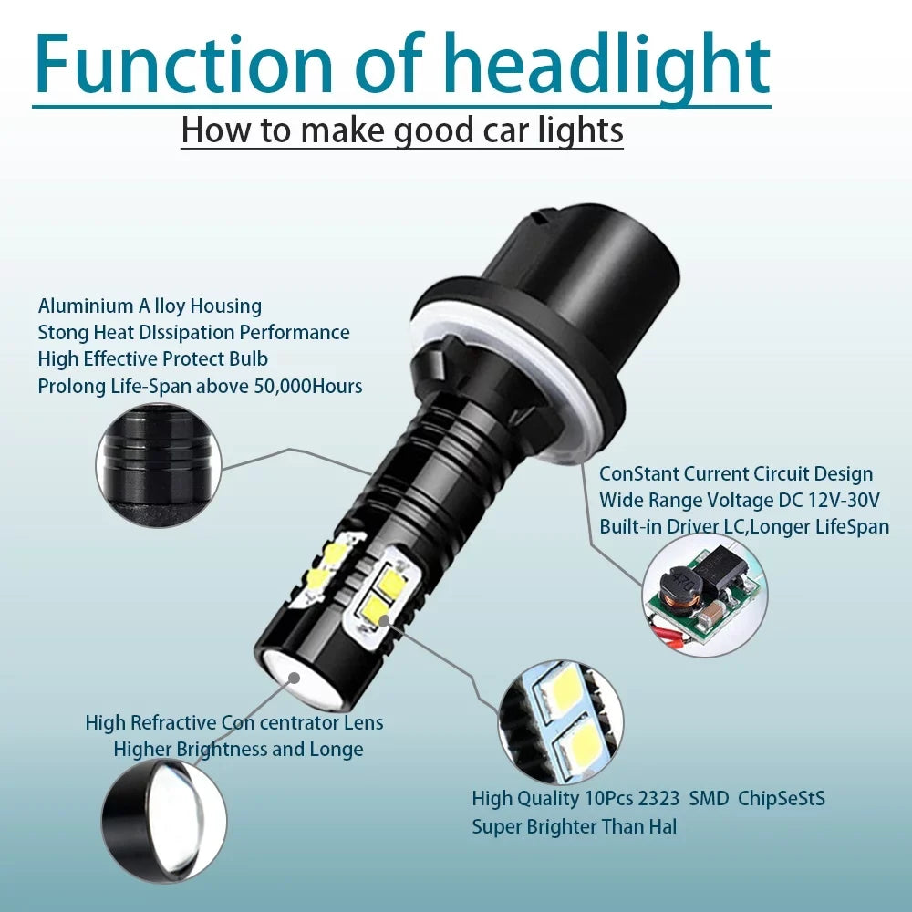 6X 1999 For LED Super 2000 Tahoe white Chevy Bright Silverado 2002 Bulbs 2000-2006 Kit 2001 Lights 6000K Headlights