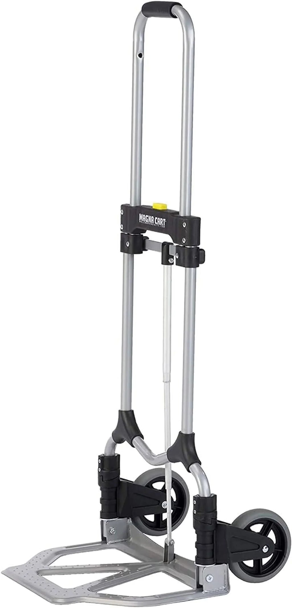 Truck Cart Personal W/Telescoping 160Lb Folding Capacity Luggage MCI Handle, Pack) Steel Hand Silver/Black (2