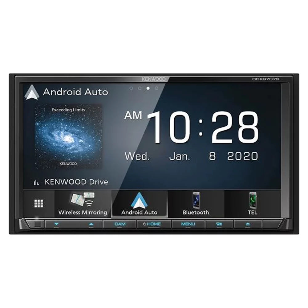 Receiver Kenwood and Universal View Rear 6.95 DDX9707S DVD CMOS-130 Camera New Inch