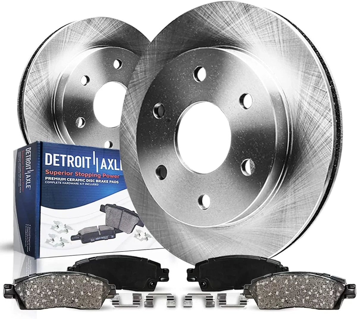 2019 2012-2020 Ford Brakes Lugs Rear 2018 Pads 2016 Axle 2013 2017 Brake Brake Kit : 6 Detroit Rotor Rotors 2015 Ceramic for Disc - 13.70" F-150 Replacement 2014