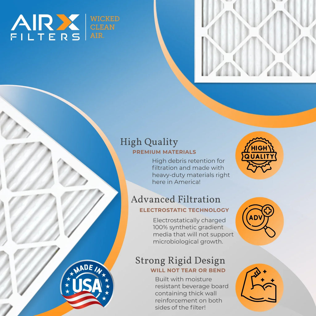 to 700 Air Pack & WICKED by Air USA 8 AIR. AC MPR AIRX 20x24x1 Electrostatic 4 Conditioner Pleated FPR Furnace Comparable Made FILTERS 20x24x1 Premium Filter Filters MERV CLEAN Filter HVAC 5