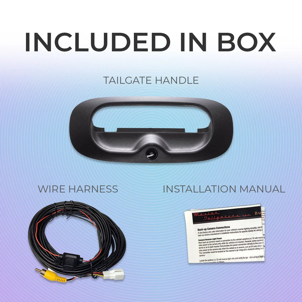 Bezel with Black Backup Camera for Tailgate (1997-2011) Master Tailgaters Dakota Dodge