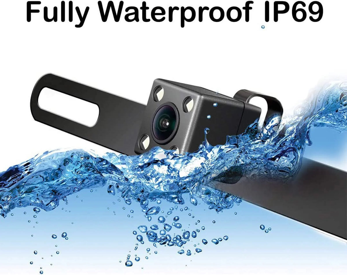 Backup Rear Angle Car AVH-210EX DMH-160BT HD AVH-2550NEX DMH-WT8600NEX Camera Pioneer Vision Waterproof DMH-100BT 170° CAM111 AVH-120BT Compatible License Radio DMH1770NEX with Night View Plate
