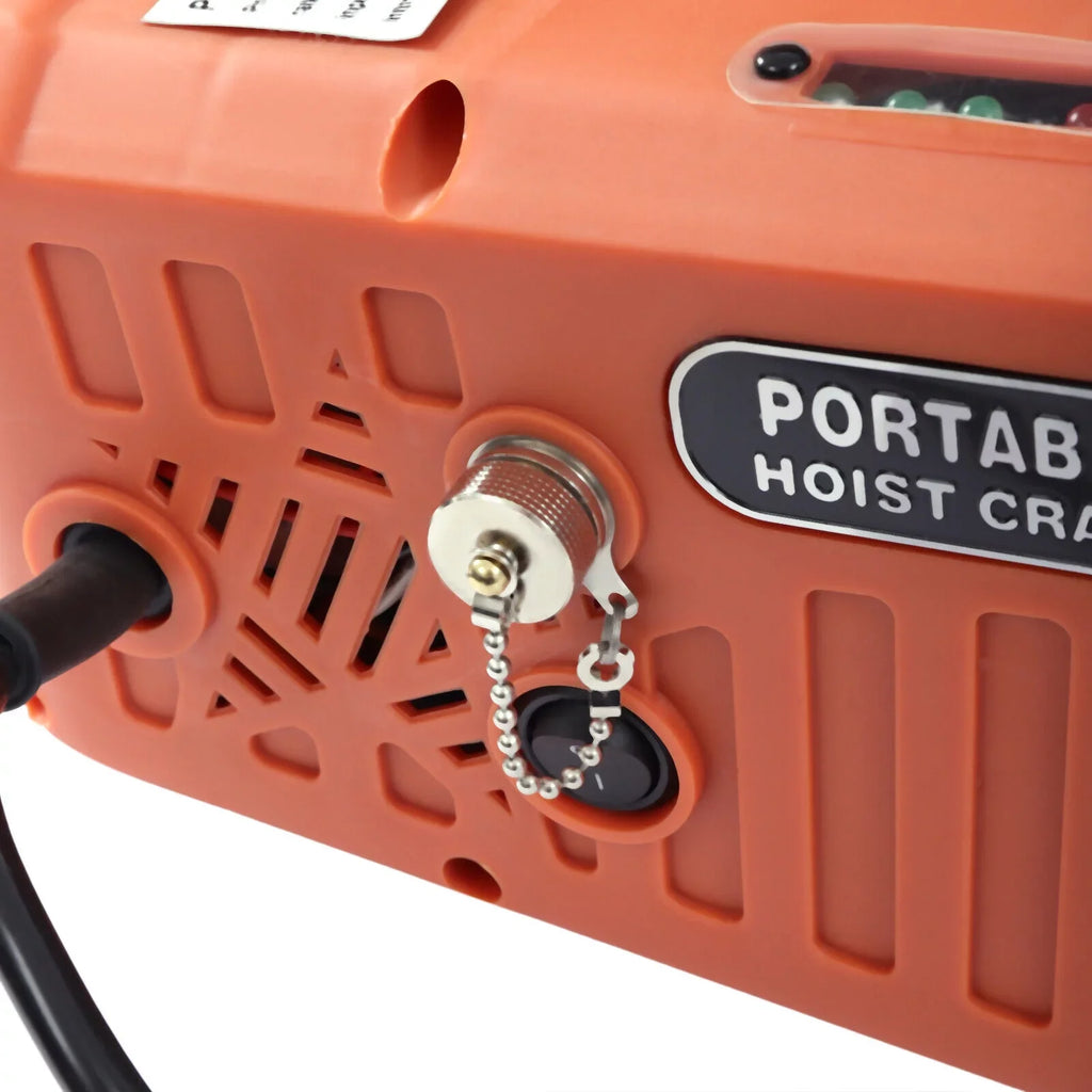 Wireless 110V Remote 200KG/440LBS 3-in-1 Heavy Crane Winch Lift Control 62ft Portable Duty ZhdnBhnos Electric w/ Hoist
