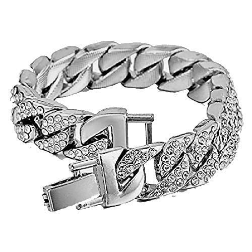 ST10311 - Rhinestones Out Iced Raymond Men's SLV Hop Bling Hip Blast Blue Watch -C Timepiece- Big MB by Charles on Inspired - Diamond