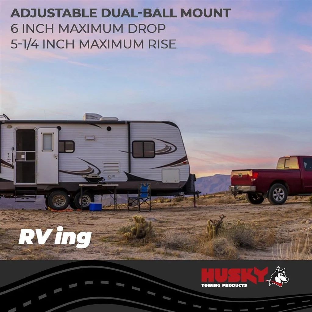 2" Husky Receiver Trailer Hitch Ball Towing 33104 Mount