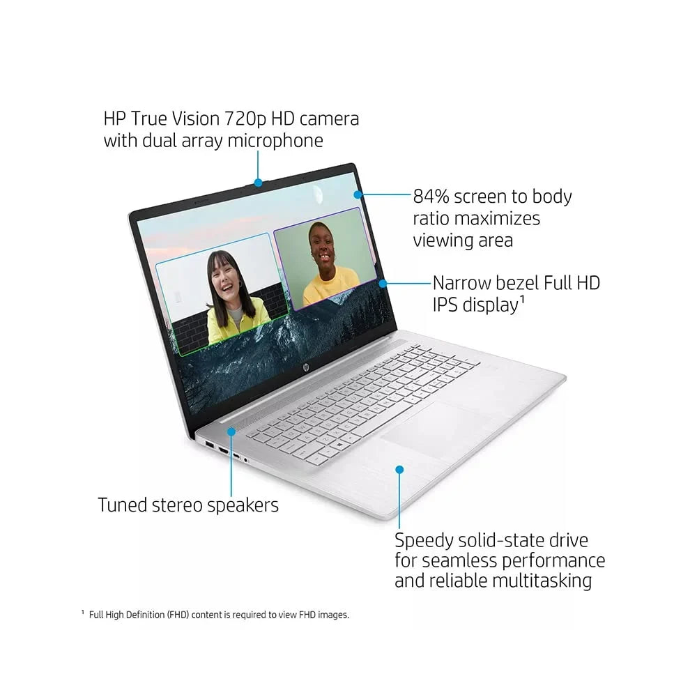 i7-1165G7, IPS FHD Generation SSD, 512GB USB RAM, Laptop 32GB Keyboard, Intel 2021 Iris Xe OS, Core Computer, Backlit Audio, 16GB HD PCIe 17.3" Windows Intel Webcam, Silver, HD Graphics, 11th Card