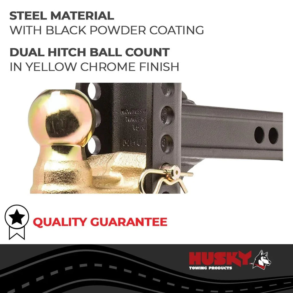2" Husky Receiver Trailer Hitch Ball Towing 33104 Mount