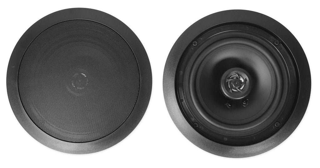 Black Bluetooth Home Receiver+4) Speakers RX55URIBT Theater 6.5" Ceiling