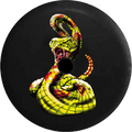 Tire Snake Rattle RV Cover Back 2018 Inch Camera Spare JL Jeep Backup Diamond Lime for Green 2019 Wrangler 33