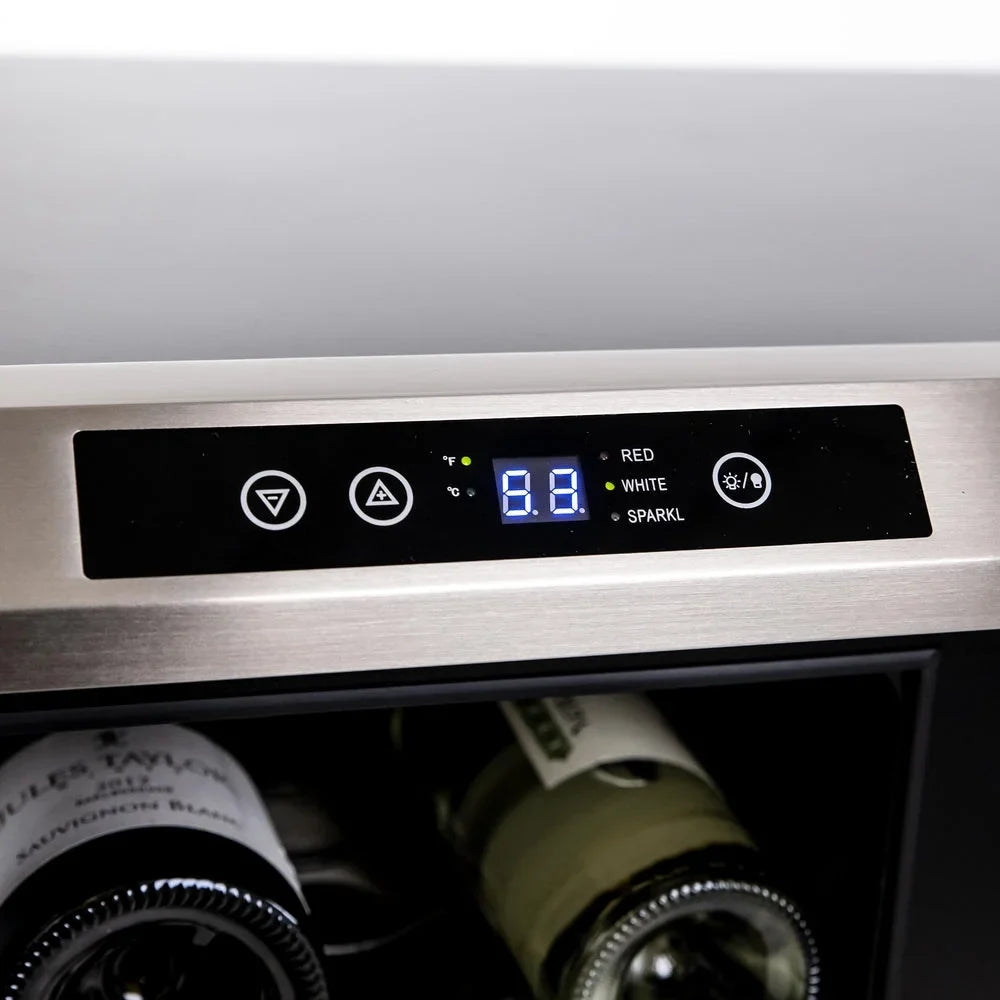 Beverage Wine Avanti & Steel Cooler Stainless / Dual-Zone 19 Center WBV19DZ Can Bottle 66