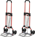 Truck Cart Personal W/Telescoping 160Lb Folding Capacity Luggage MCI Handle, Pack) Steel Hand Silver/Black (2