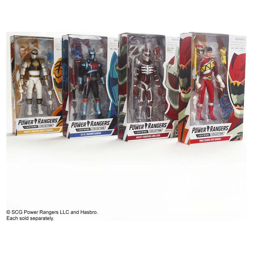 6-inch Morphin White Rangers Lightning Ranger Mighty Collection Power Figure
