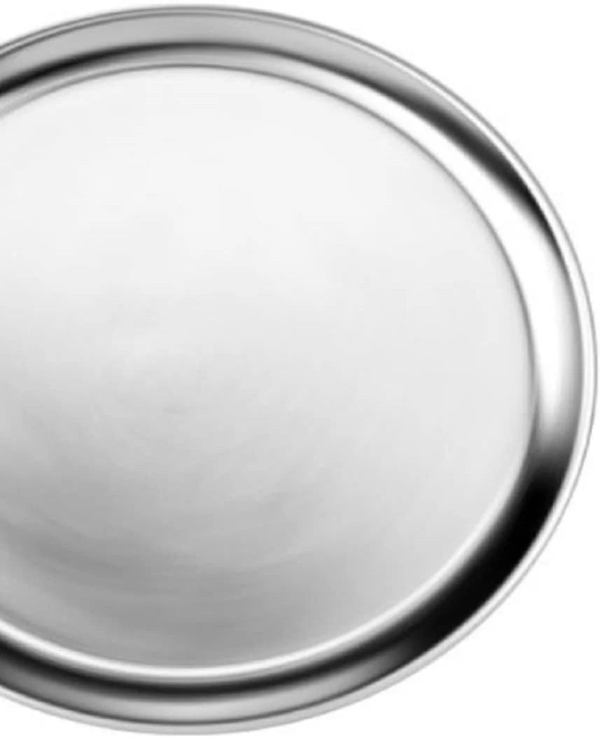 & Round Baking Rim- Restaurants Wide 3 Kitchen Pizza Tray Pizza 10” Tray Aluminum TrueCraftware- Bakeware Round Tray Pan for Pizza Pizzeria of Home Tray Set Pan Baking
