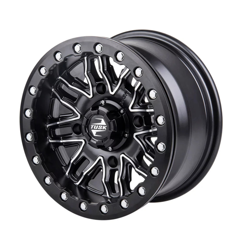 '+ 4/137 For Machined/Black Can-Am 3.0 HD10 14x7 Nebo Tusk 2021-2022 4.0 Beadlock Defender Wheel Pro Limited